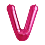 Folienballon Buchstabe – V | Pink