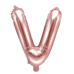 Folienballon Buchstabe – V | Roségold