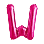 Folienballon Buchstabe – W | Pink