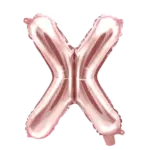 Folienballon Buchstabe – X | Roségold