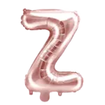 Folienballon Buchstabe – Z | Roségold
