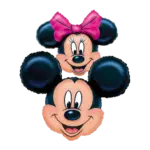 Folienballon Figuren – Micky & Minnie Maus Kopf | Doppelpack