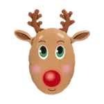 Folienballon Figur – Rentierkopf