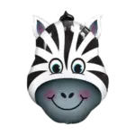 Folienballon Figur – Zebrakopf