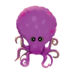Folienballon Ganzkörperfigur – Oktopus mit Punkten