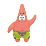 Folienballon Ganzkörperfigur – Patrick Star in Badehose