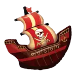Folienballon Ganzkörperfigur – Piratenschiff