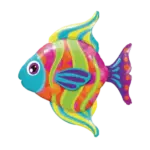 Folienballon Ganzkörperfigur – Tropischer Fisch | Segelflossen
