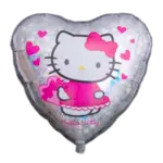 Folienballon Herz – Hello Kitty mit pinken Herzen