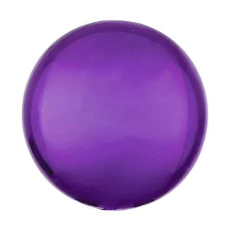 Lila Orbz Folienballon in Kugelform