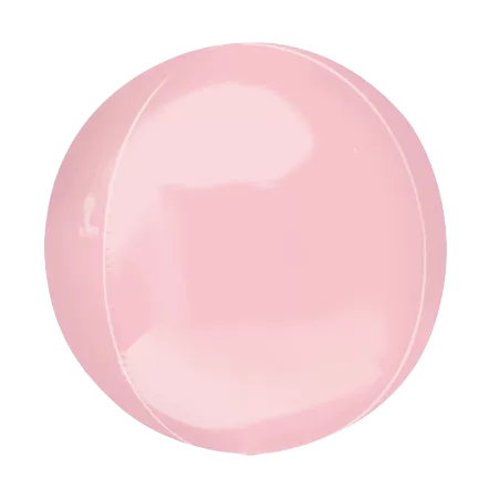 Rosa Orbz Folienballon in Kugelform