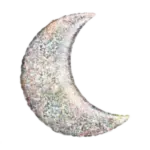 Folienballon Mond – Holographic Silber