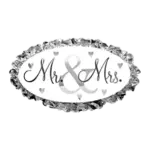 Folienballon Oval – Schriftzug Mr & Mrs.