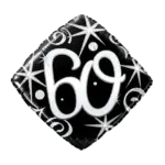 Folienballon Raute – 60. Geburtstag