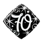 Folienballon Raute – 70. Geburtstag