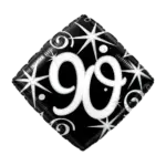 Folienballon Raute – 90. Geburtstag