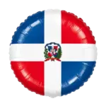 Folienballon Rund – Dominikanische Republik Flagge