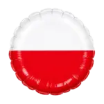 Folienballon Rund – Polen Flagge