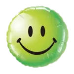 Folienballon Smiley – Klassisch Grün