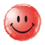 Folienballon Smiley – Klassisch Rot