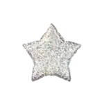 Folienballon Stern – Holographic Silber | klein