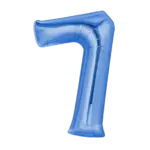 Folienballon Zahl – 7 | Blau