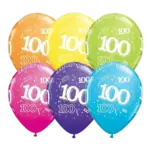 Latexballon mit Motiv – 100. Geburtstag | Bunter Mix