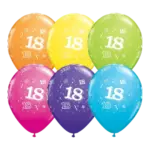 Latexballon mit Motiv – 18. Geburtstag | Bunter Mix