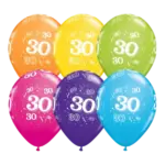 Latexballon mit Motiv – 30. Geburtstag | Bunter Mix
