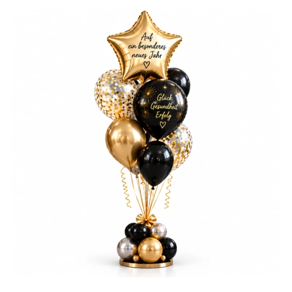 Ballonstrauß Organic Style – Silvester