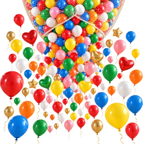 Ballon Massenstart Fallnetz – Latex-Folienballons Bunter Mix