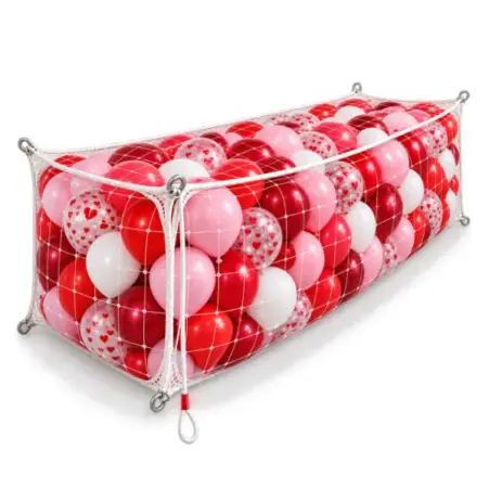 Ballon Massenstart Steignetz &ndash; Latexballons Rot-Rosa-Wei&szlig;